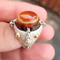 انگشتر نقره دست ساز باباقوری زنجیری|بدلیجات|تهران, نیروی هوایی (پیروزی)|دیوار