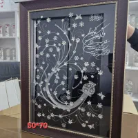 قاب گل نقره|صنایع دستی و سایر لوازم تزئینی|اصفهان, سرتاوه|دیوار