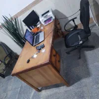 دو عدد میز مدیریت اداری چوبی|مبلمان اداری|بناب, |دیوار