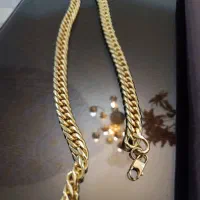 گردنبنداستیل باروکش طلا|جواهرات|خمینیشهر, |دیوار