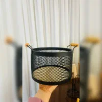 سبد گرد کف چوب مناسب سیب زمینی پیاز رومیزی