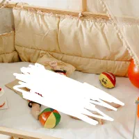 تخت لمسه کاری و کریر بچه