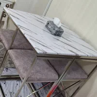 مبل 7 نفره با کاور، میز ناهار خوری 4 نفره نو