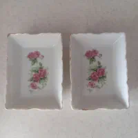 زیر سیگاری گل سرخی ژاپن قدیمی