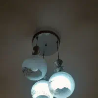 چرا غ آویز سه شعله|لوستر و چراغ آویز|آبادان, |دیوار