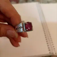 انگشترنقره مردانه یاقوت سرخ
