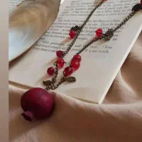 گردنبند انار طبیعی