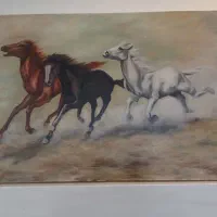 نقاشی رنگ‌روغن|تابلو، نقاشی، عکس|تهران, سازمان برنامه جنوبی|دیوار