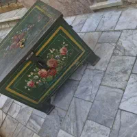 صندوقچه روسی قدیمی عتیقه آنتیک