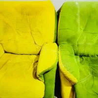 مبل ۵ نفره راحتی سبز و زرد
