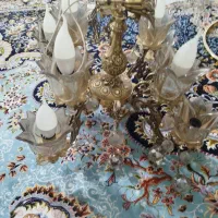 دو عدد لوستر برنز چهار شاخه