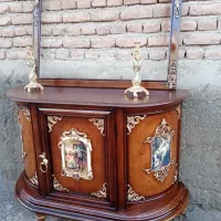 دو عدد آینه کنسول آنتیکا|بوفه، ویترین، کنسول|تبریز, |دیوار