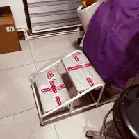 چهارپایه دوپله فلزی