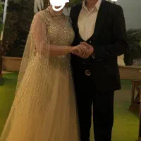 لباس مجلسی توری سنگ دوزی نو فقط ۳ساعت استفاده شده