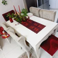 میز نهار خوری 6 نفره|میز و صندلی غذاخوری|رشت, معلولین|دیوار