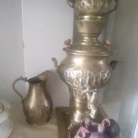 آینه و میز برنج یا برنز|بوفه، ویترین، کنسول|اراک, |دیوار