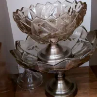 سرویس بلور  ۱۸ نفره شامپاینی|ظروف سرو و پذیرایی|ازنا, |دیوار