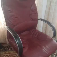 صندلی بزرگ مدیریتی راحتی طبی با چرم قرمز ص ریاست|دفتر کار|ارومیه, |دیوار