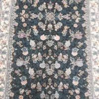 کناره فرش سرمه ای رنگ