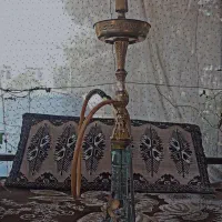 قلیان برنجی سوپاپ دار