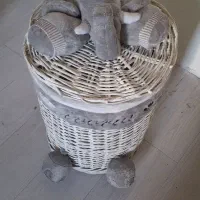 فرش 4 متری ماشینی،هپی چیر چرم مشکی،سبد لباس کودک