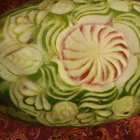 آموزش میوه آرایی و حکاکی هندوانه