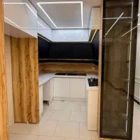 کابینت هایگلاس ترکیب سه رنگ