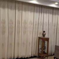 پرده 6 متر در 2.8 متر حریر طرح دار|پرده، رانر، رومیزی|تهران, مجیدآباد|دیوار