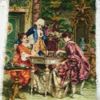 تابلو فرش دستبافت شطرنج باز|تابلو فرش|گلستان (تهران), |دیوار