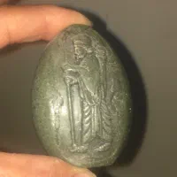 سنگ تخم مرغی سبز رخ دار ، سنگ تخم مرغی جیوه قرمز