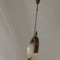 لوستر چوبی زیبا|لوستر و چراغ آویز|رشت, کوی مهر|دیوار