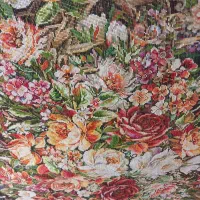 تابلو دستباف گل ابریشم|تابلو فرش|ورامین, ورامین|دیوار