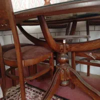 میز ناهار خوری 6 نفره چوب راش