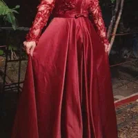 لباس مجلسی بلند ساتن آمریکایی