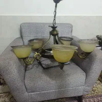 لوستر ۵ شاخه طرح کلاسیک برنز|لوستر و چراغ آویز|شاهرود, |دیوار