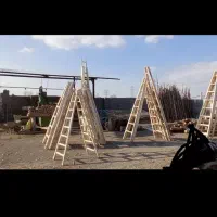 نردبان چوبی(*یک طرفه ودوطرفه*)بابهترین کیفیت وقیمت