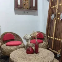 پاف و صندلی حصیری امیدیه
