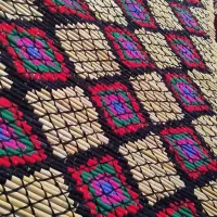 چیت گل دار|گلیم، جاجیم، گبه|ایلام, |دیوار