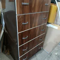 دراور 5 کشو فلزی در mdf متریال ریل ساچمه‌ای