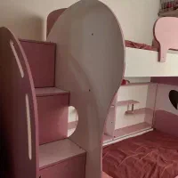 تخت دوطبقه دخترانه سالم