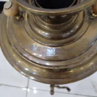 سماور زغالی قدیمی و پانچ شراب خوری|کلکسیون اشیاء عتیقه|باقرشهر, |دیوار