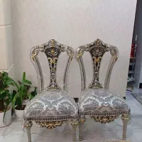 تعداد ۴ عدد صندلی استیل سلطنتی در حد نو و شیک