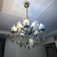 لوستر کلاسیک برنزی با روکش آنتیک برند چشمه نور