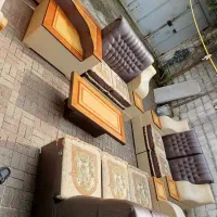 مبل ۷ نفره سالم|مبلمان خانگی و میز عسلی|رشت, معلولین|دیوار