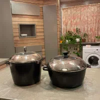 قابلمه بزرگ چدن|ظروف پخت‌وپز|کرمانشاه, |دیوار
