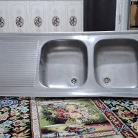 سینگ ظرفشویی در حد نو|آب‌چکان و نظم‌دهنده ظروف|پلدختر, |دیوار