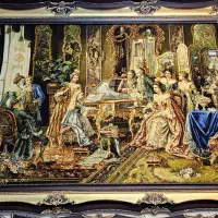 تابلو فرش پیانو زن ۱۰۰*۱۵۰|تابلو فرش|تهران, علم و صنعت|دیوار