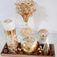 شمع سفیدباتزیینات زیبا|صنایع دستی و سایر لوازم تزئینی|مشهد, آزادشهر|دیوار