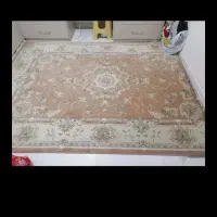 فرش زمردمشهدزمینه کرمی