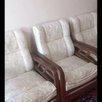 راحتی ۷ نفره با چوب سبک روس|مبلمان خانگی و میز عسلی|تهران, بهاران|دیوار